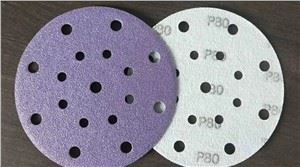 Discos abrasivos de lijado limpios morados